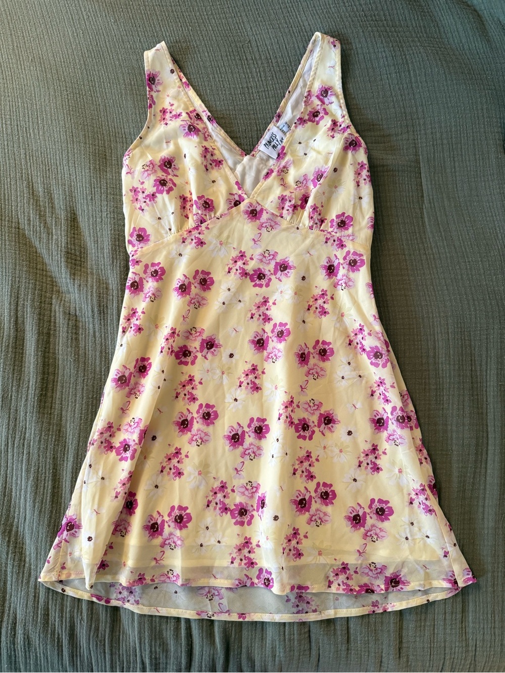 Princess Polly Nellie Mini Dress - Yellow and Floral